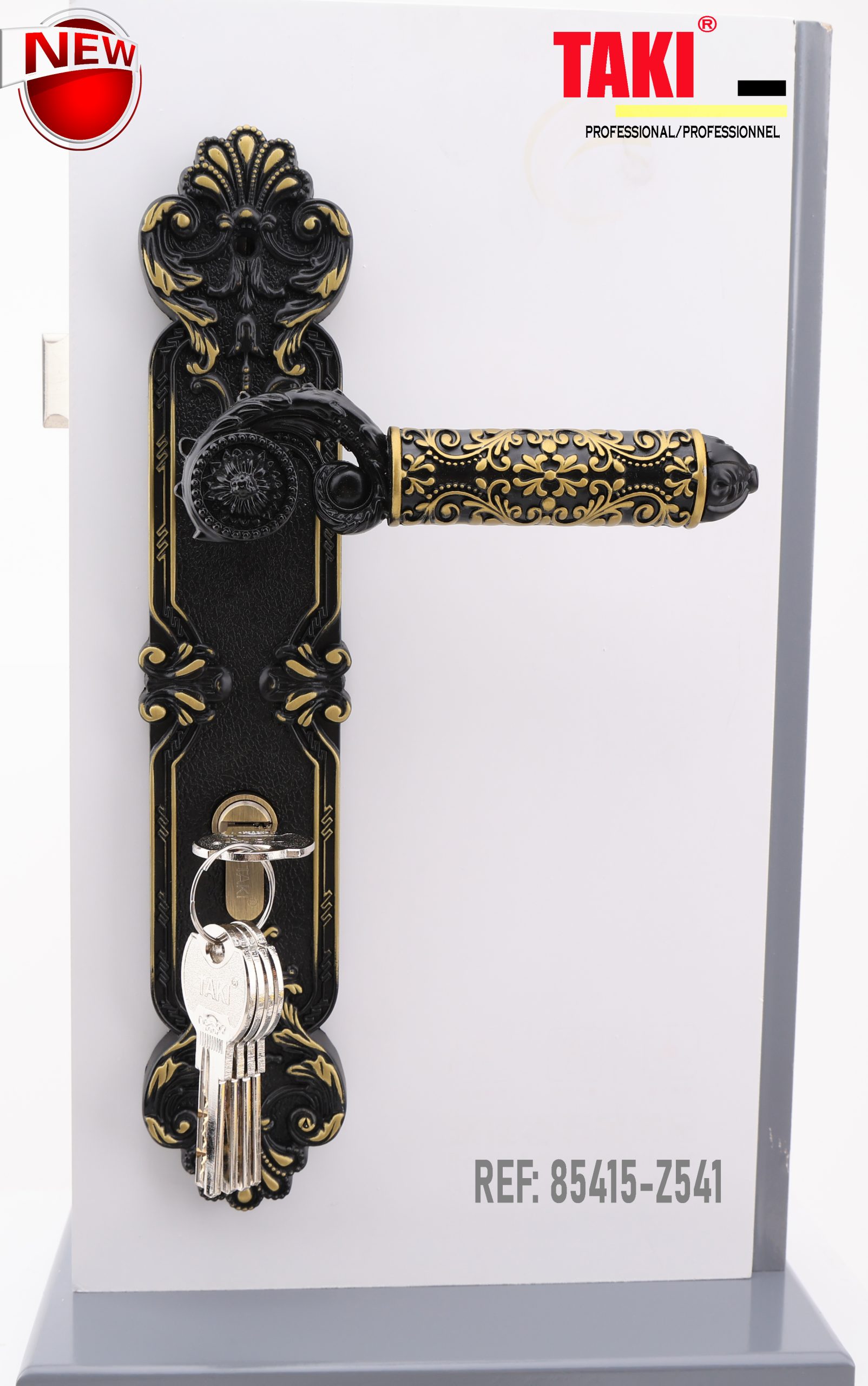 SERRURE HAUT DE GAMME TAKI REF:85415-Z541 BLACK+GP 850G - SERZ541